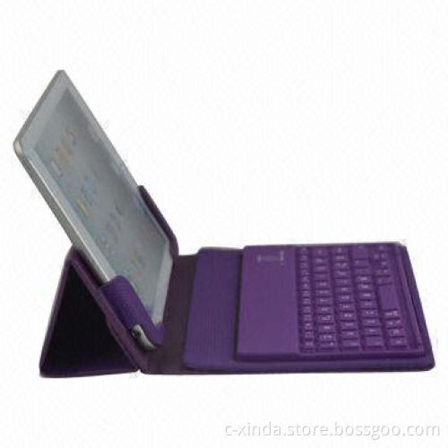 Bluetooth Keyboard for iPad Mini with Leather Case, Four Colors for Choice